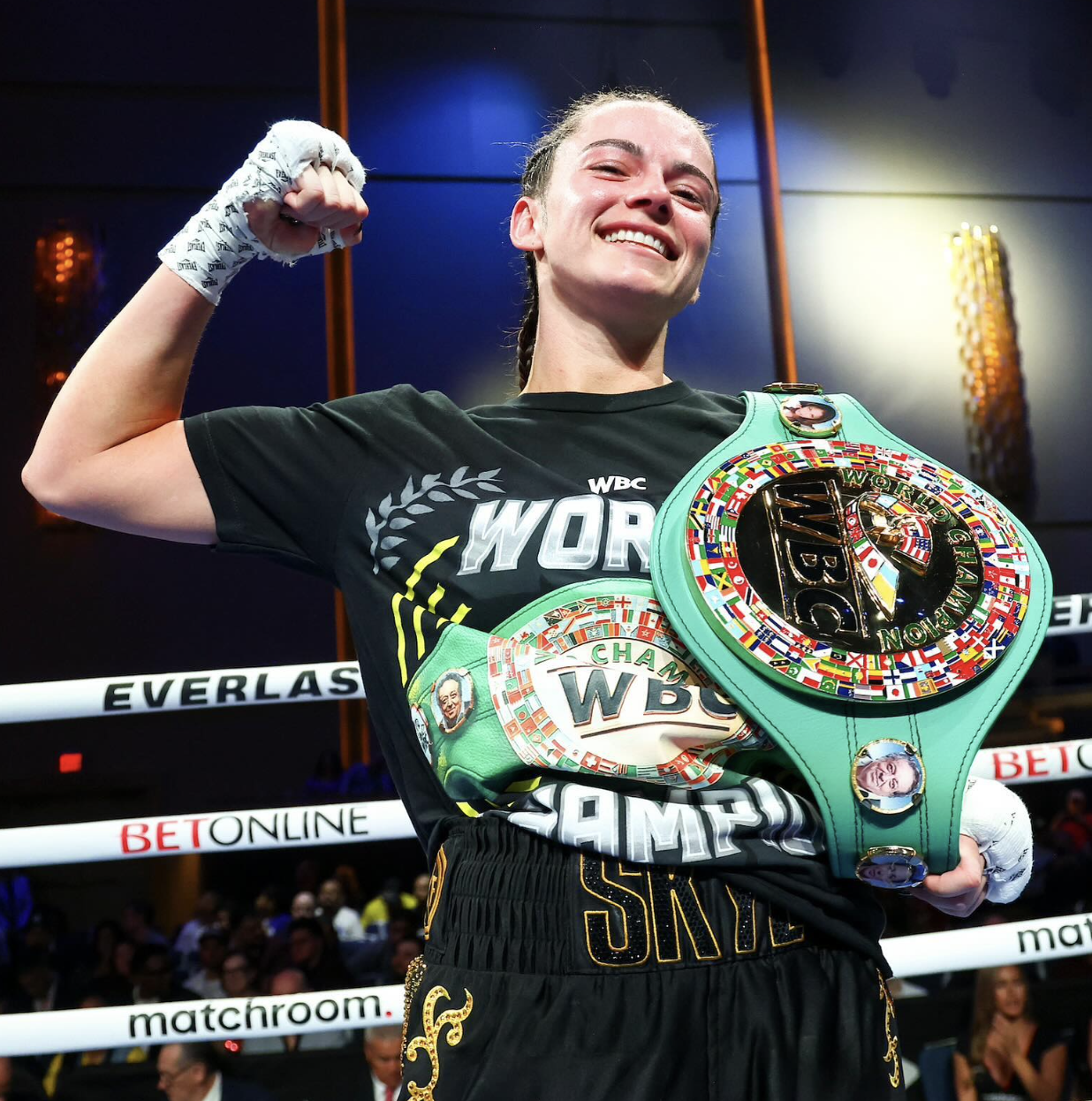 Nicolson with the world title